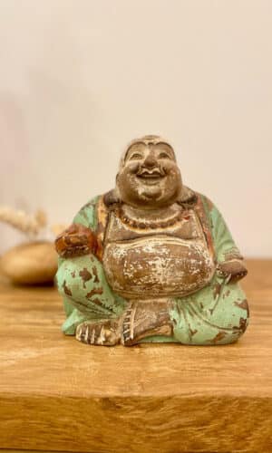 bouddha rieur en bois