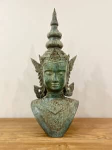 Buste thaïlandais Thephanom en laiton