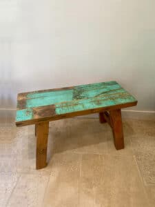 banc en bois de bateau