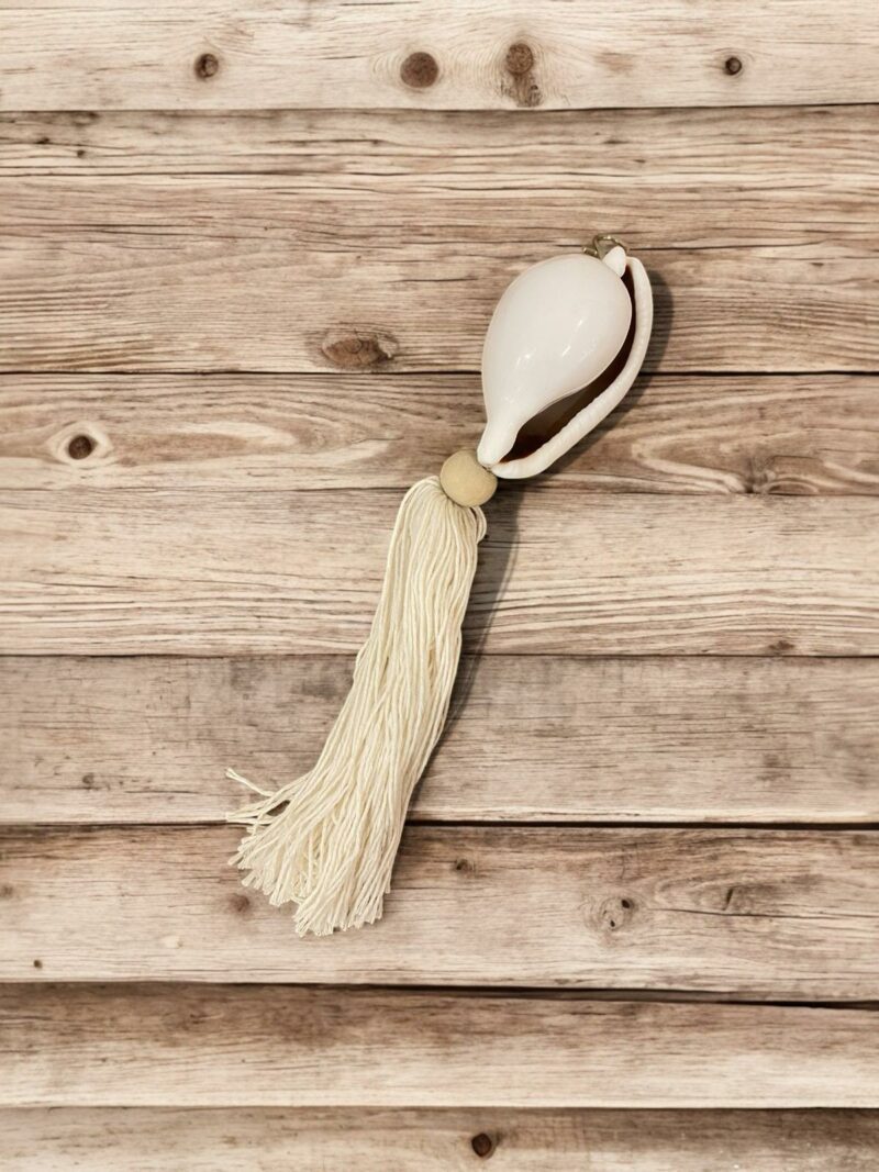 Suspension courte coquillage blanc – Image 2