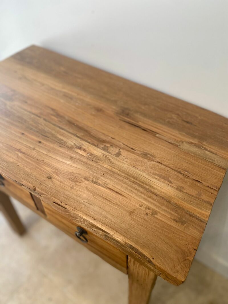 Petite console en teck 2 tiroirs – Image 3