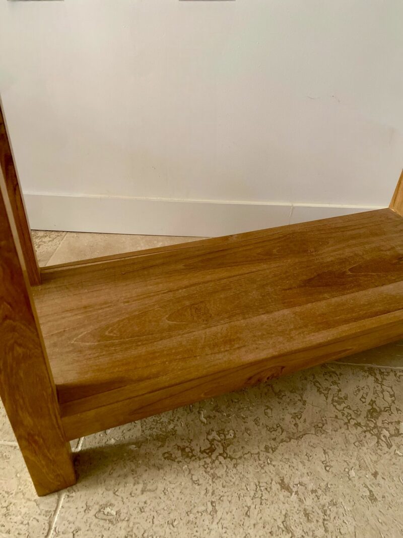 Console avec étagère en teck recyclé 90 cm – Image 4