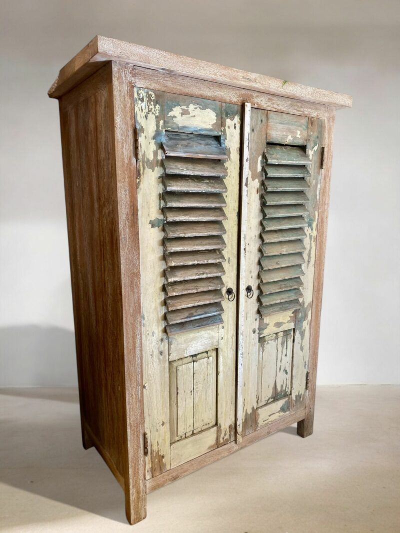 Armoire à persiennes en bois de bateau – Image 2