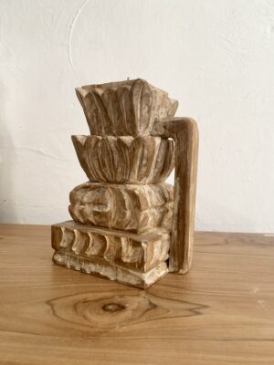 bougeoir indien sculpté bois