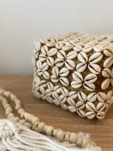 Boîte décorative bambou & coquillages