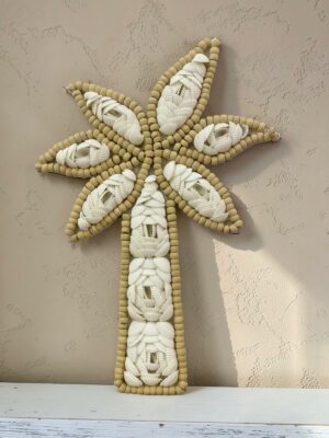 déco murale palmier coquillages