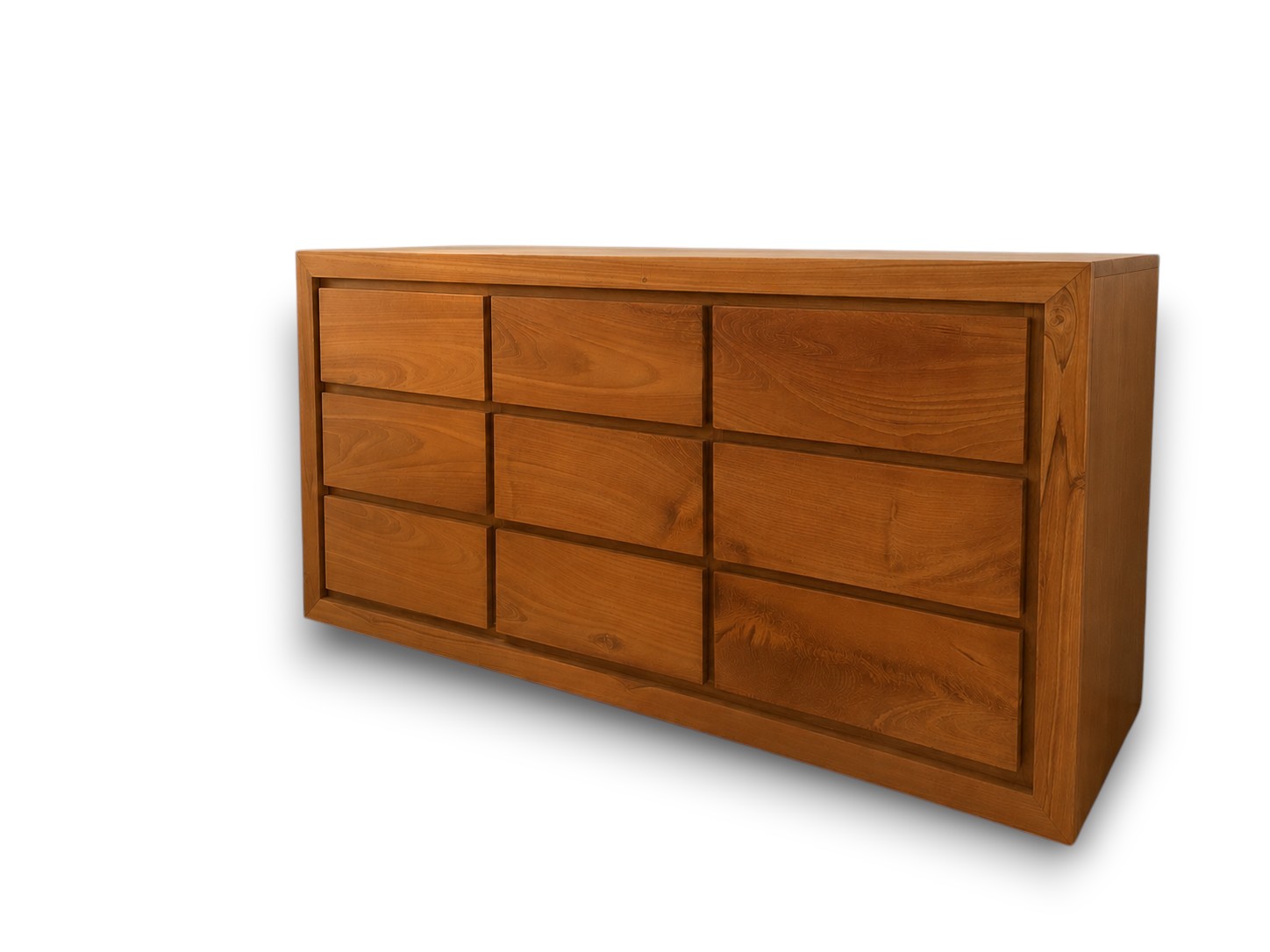 Buffet en bois massif 9 tiroirs – Image 2