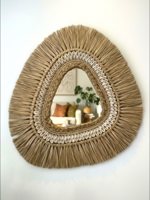 miroir paille forme originale