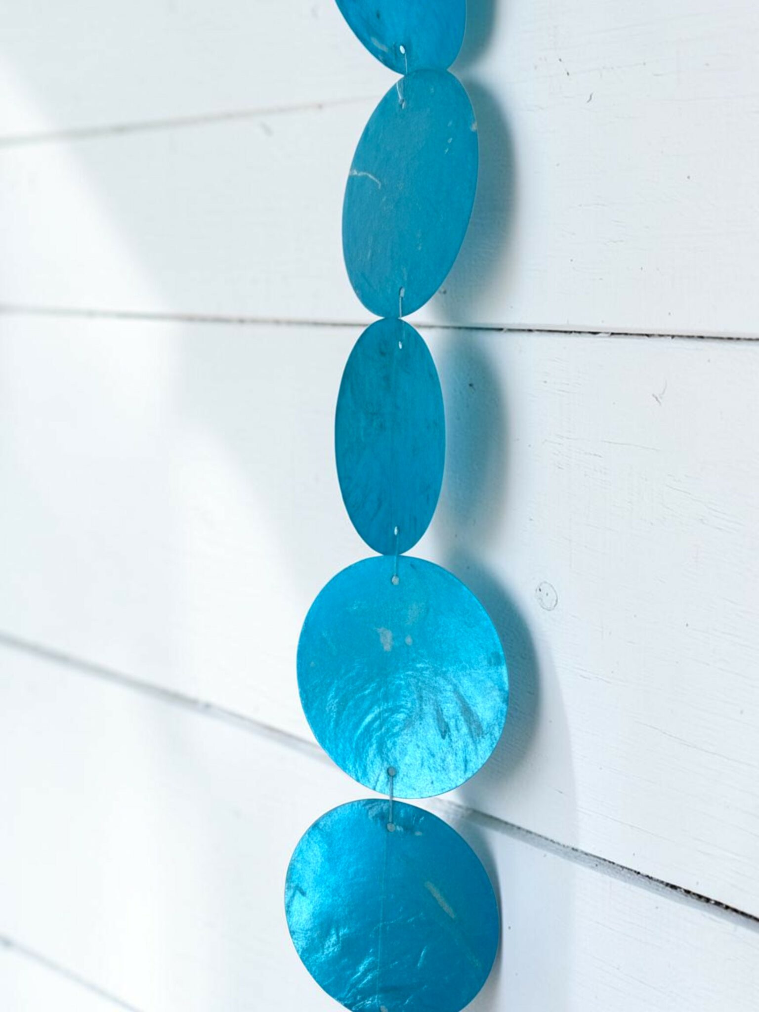Pampilles de nacre bleue 150 cm – Image 3