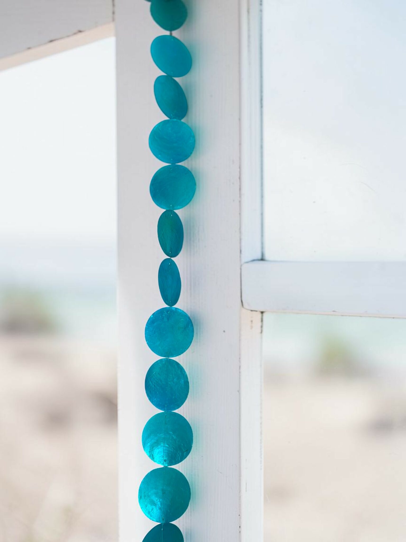 Pampilles de nacre bleue 150 cm – Image 4