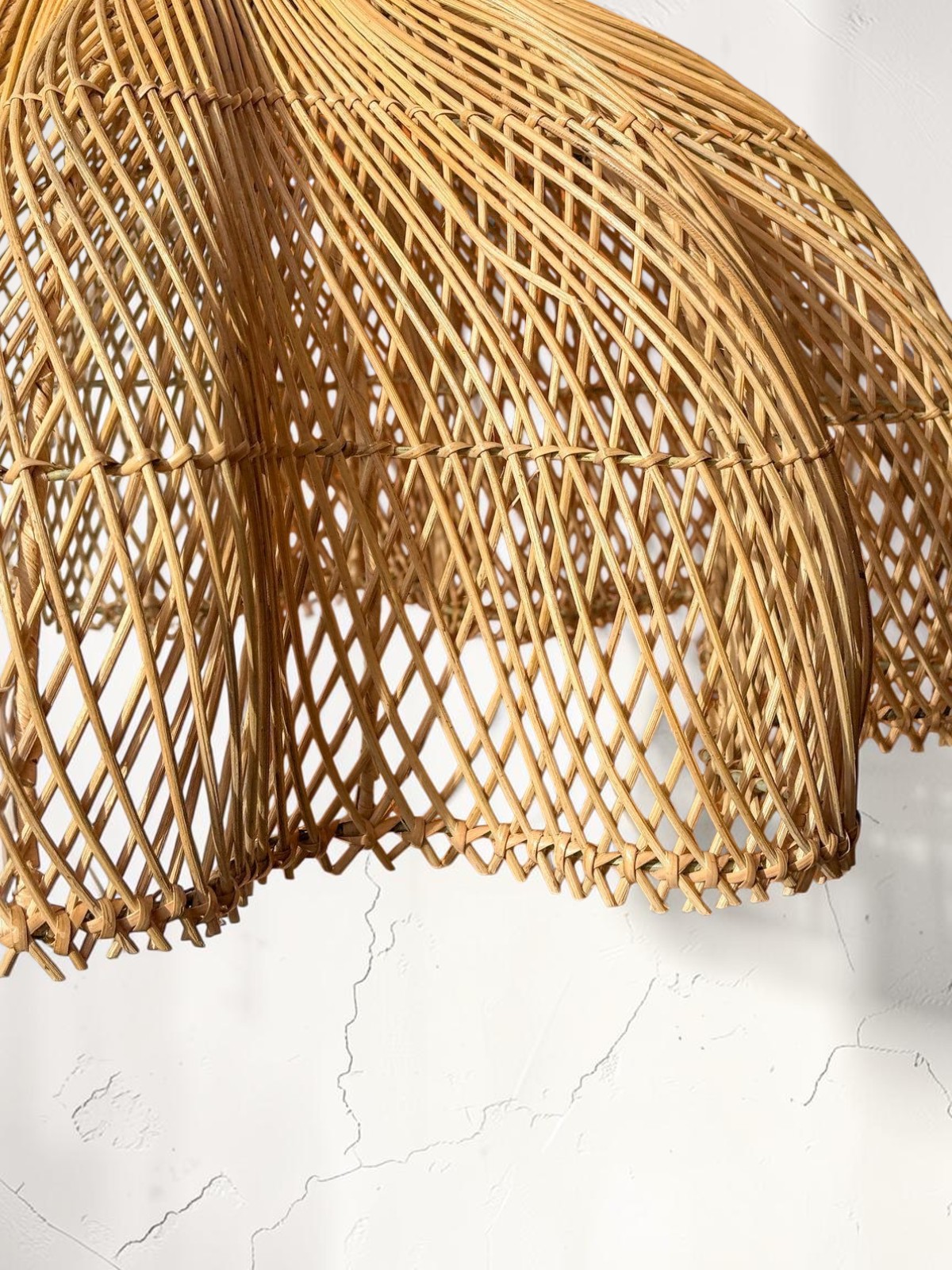 Suspension en rotin Fleur 60 cm – Image 2