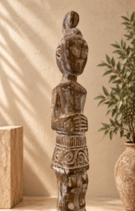 statue en bois grande